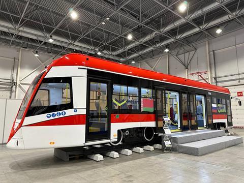 Novosibirsk BKM rebuilt tram (Photo BKM)