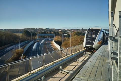 Luton Airport DART peoplemover track