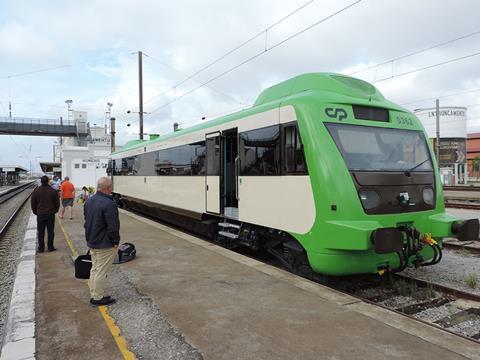 CP has reinstated passenger services on the 141 km Eastern Line between Entroncamento and the Spanish city of Badajoz (Photo: André Pires).