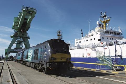 Direct Rail Services Class 68 and ship