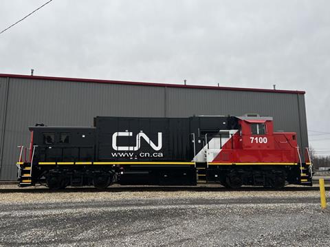 CN medium horsepower hybrid electric locomotive