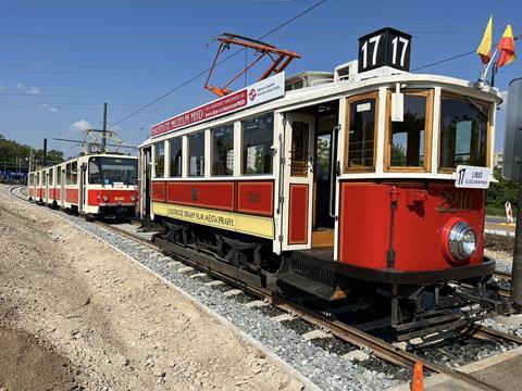 Praha tramway extension opening (2)