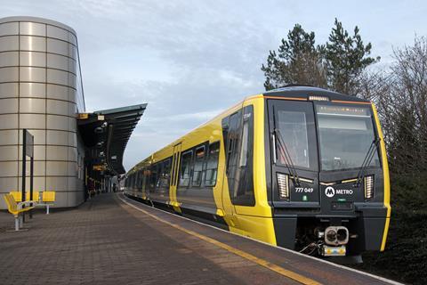1st Class 777 services - 777049 departs Sandhills for Liv cent 777008 230123 TM11