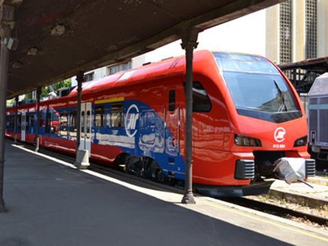 Železnice Srbije's Stadler Flirt electric multiple-units began entering service on the Beograd - Novi Sad - Subotica route in June.