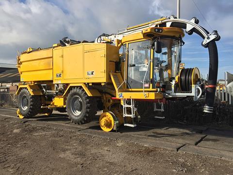 AJH Plant Engineers has designed and built a road-rail drain cleaning machine based on a crop sprayer.