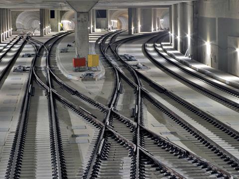 Rail.One Rheda 2000 ballastless track in Berlin.