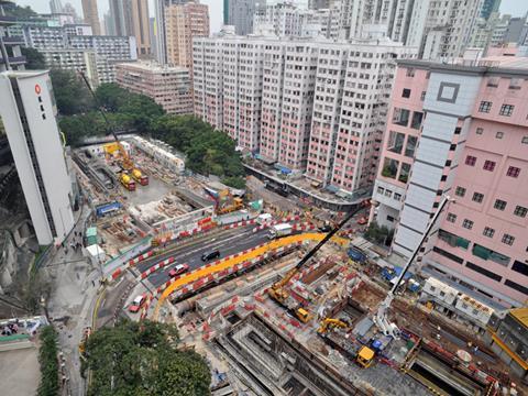 Kennedy Town is the first of three stations being built as part of Hong Kong's West Island Line project.