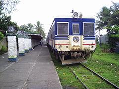 PNR operates commuter services between Naga and Sipocot in southern Luzon using diesel railcars.