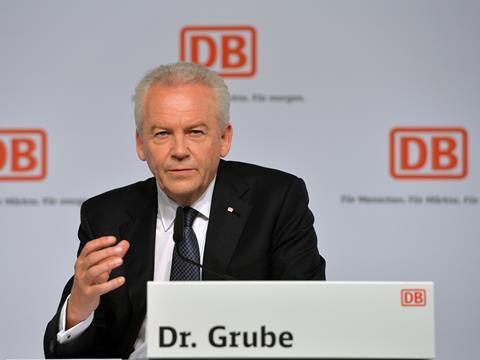 Dr Rüdiger Grube has resigned as Deutsche Bahn's Chief Executive and Chairman of the Management Board.