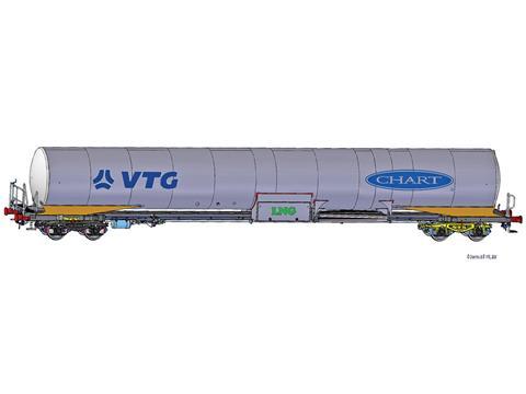 VTG and cryogenic liquid storage and transport specialist Chart Ferox are jointly developing two prototype wagons suitable for carrying liquefied natural gas.