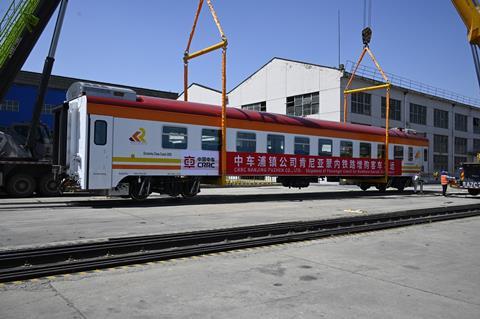 Kenya SGR CRRC coach delivery (Photo CRRC)