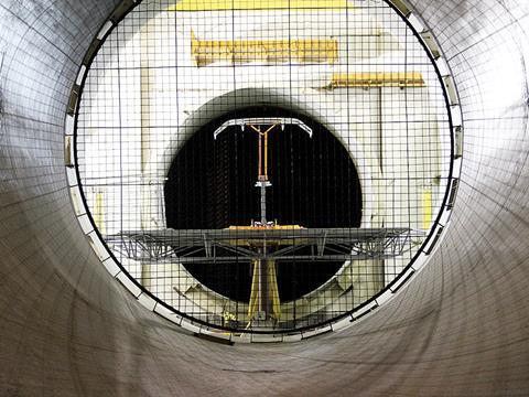 Wind tunnel testing at the Instytut Lotnictwa facility in Warszawa.