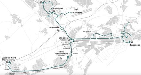 TARRAGONA TRAM WHOLE NETWORK