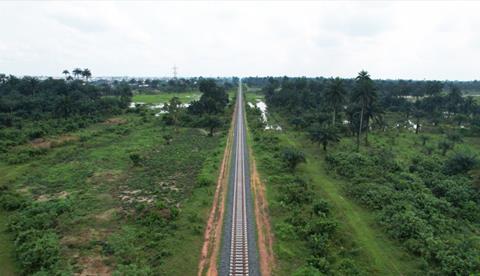 Port Harcourt - Abi line track (Photo John Zhao CCECC)