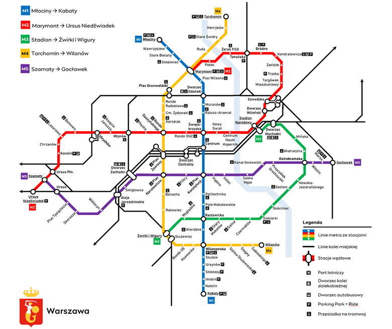 Warszawa plans three more metro lines by 2050 | Metro Report ...