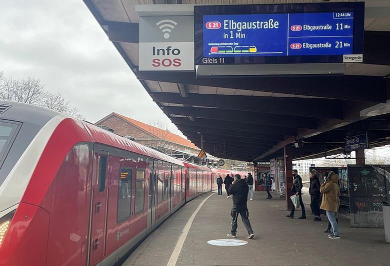 Real-time train occupancy data smooths S-Bahn boarding
