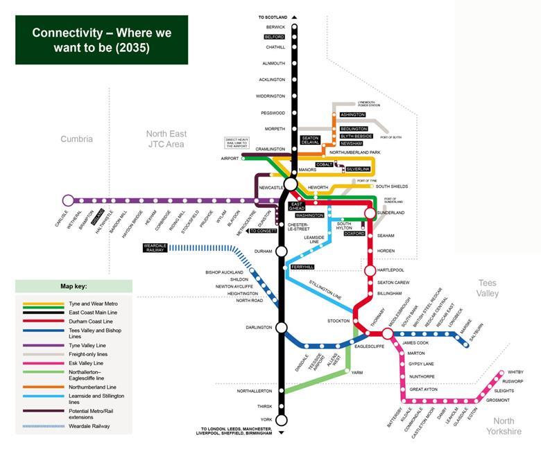 Local ambitions in 2035 rail strategy for northeast England | Rail ...